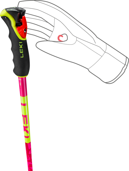 Sjezdové hole LEKI Spitfire Vario 3D Pink - 2025/26