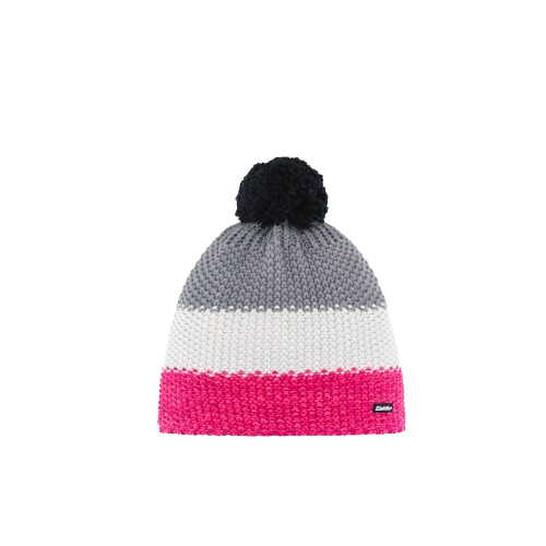 Čepice Eisbar Star Pompon MÜ Gray/White/Pink - 2025/26