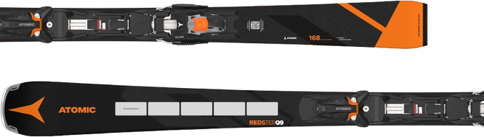 Sjezdové lyže Atomic Redster Q9 Revoshock S + X 12 GW Black/Orange - 2024/25