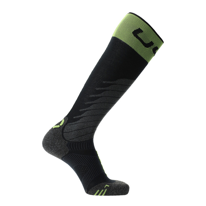 Lyžařské ponožky UYN Man Ski One Merino Socks Black/Lime - 2025/26