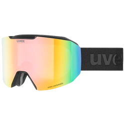 Lyžařské brýle Uvex Evidnt ATTRACT Small V Black Matt/Mirror Rainbow + spare lens - 2025/26