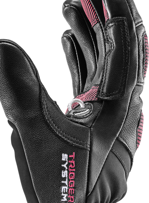 Lyžařské rukavice LEKI Griffin Pro 3D Woman Black/Rose- 2024/25