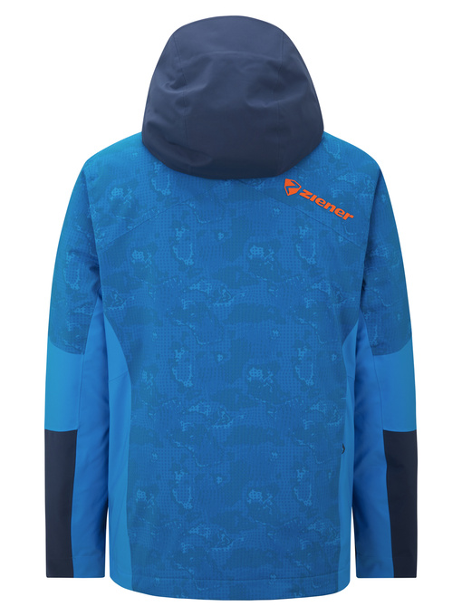 Lyžařská bunda Ziener Trivor Man Padded Blue Foggy Print Dark Navy - 2025/26