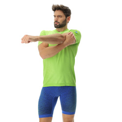 Běžecké tričko UYN Man Running Exceleration OW Shirt SH_SL Lime/Sulphur Spring