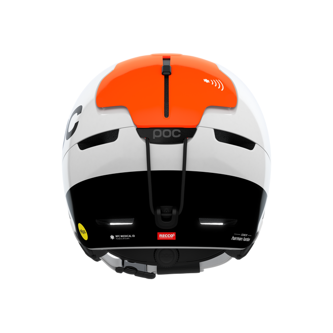 Lyžařská helma POC Obex Connect Hydrogen White/Fluorescent Orange AVIP - 2025/26