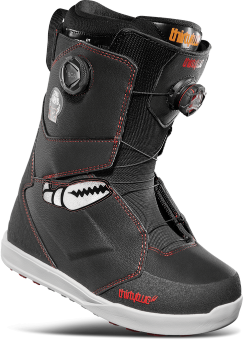 Snowboardové Boty Thirty Two Lashed Double Boa Crab Grab Men Black/White/Red - 2024/25