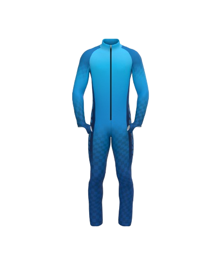 Lyžařská kombinéza Energiapura Competition Junior PRO/Turchese/Blue (insulated, padded) - 2025/26