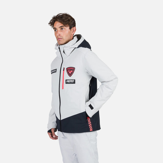 Lyžařská bunda Rossignol Hero Blackside JKT Soft Gray - 2024/25