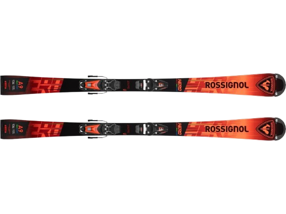 Sjezdové lyže Rossignol Hero Athlete Multievent 127-148 + NX 7 GW Lifter Black Hot Red - 2025/26