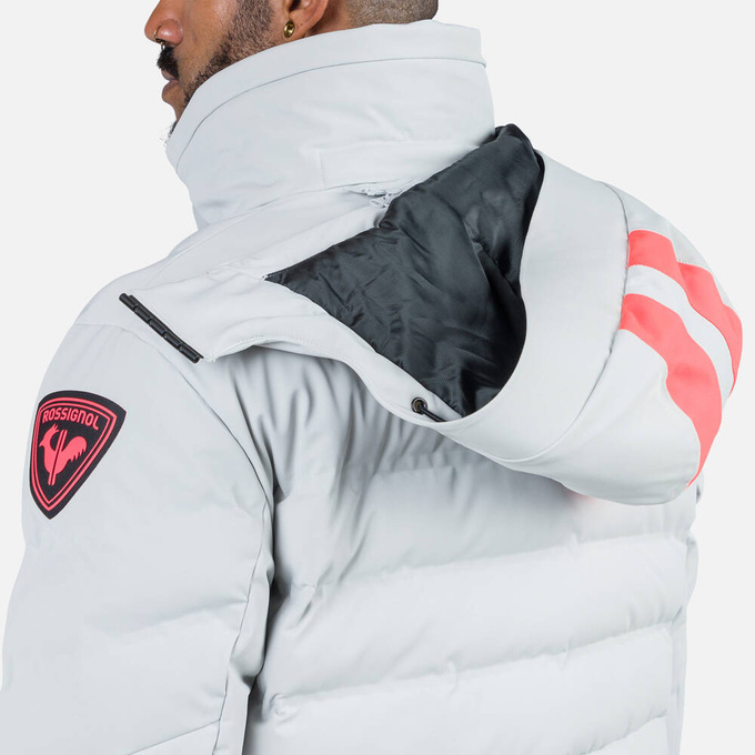 Lyžiarska bunda Rossignol Hero Blackside Puffy JKT Soft Gray - 2024/25