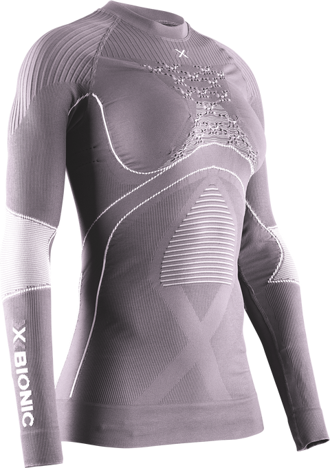 Funkční triko X-bionic Energy Accumulator 4.0 Shirt LG SL WMN DUSTY LAVENDER/ARCTIC WHITE - 2025/26