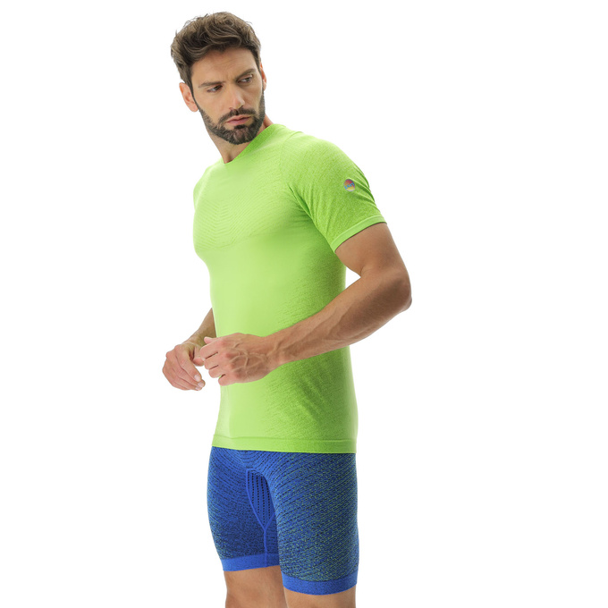 Běžecké tričko UYN Man Running Exceleration OW Shirt SH_SL Lime/Sulphur Spring