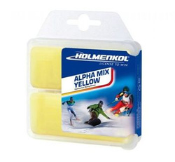 Sjezdový vosk HOLMENKOL Alphamix Yellow 2x35g
