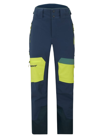 Lyžařské kalhoty Ziener Tewes Full-Zip Man Dark Navy Lime - 2025/26
