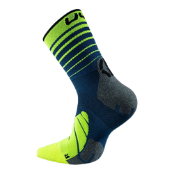 Outdoorové ponožky UYN Man Runner's Five Socks Blue/Yellow Fluo