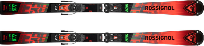 Sjezdové lyže Rossignol Hero Athlete SL PRO 128-149 R21 + NX 7 GW B73 Black Hot Red - 2025/26