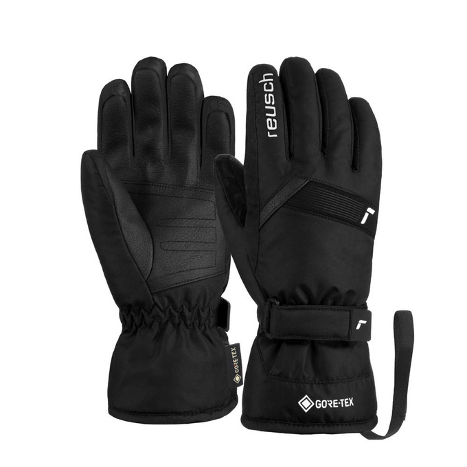 Lyžiarske rukavice Reusch Flash GORE-TEX Junior Black/White - 2023/24