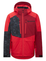 Lyžařská bunda Ziener Trivor Man Padded Red Black Foggy Print - 2025/26