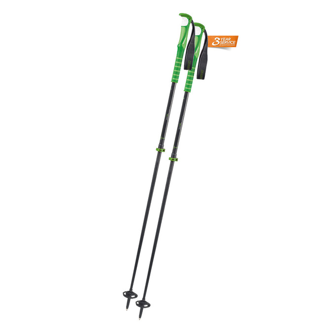Zjazdové palice KOMPERDELL Carbon C.7 Ascent Green - 2022/23