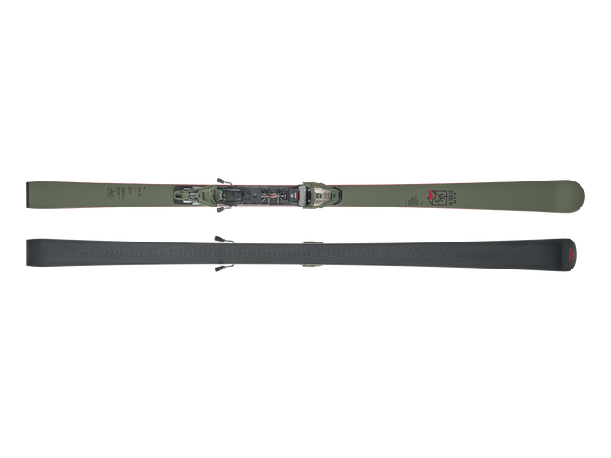 Zjazdové lyže Van Deer Pro + Comp 12 GW Khaki - 2025/26