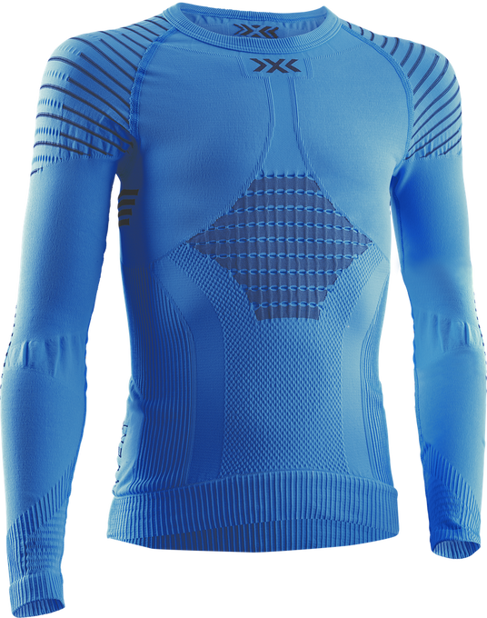 Funkční triko X-Bionic Invent 4.0 Shirt LG SL Junior Teal Blue/Anthracite - 2024/25