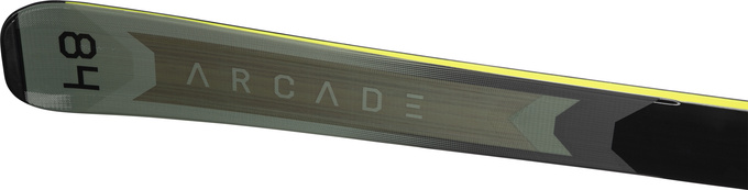 Sjezdové lyže Rossignol Arcade 84 Konect + Spx 12 Konect GW B90 Black Yellow - 2025/26