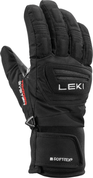 Lyžařské rukavice LEKI Griffin 3D Junior Black - 2025/26