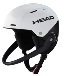 Lyžařská helma HEAD Team SL White/Black + Chránič čelisti - 2025/26