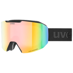 Lyžiarske okuliare Uvex Evidnt ATTRACT V Black Matt/Mirror Rainbow + spare lens - 2025/26