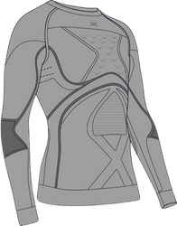 Funkční triko X-bionic Energy Accumulator 4.0 Shirt LG SL Men Seal Grey/Light Grey - 2024/25
