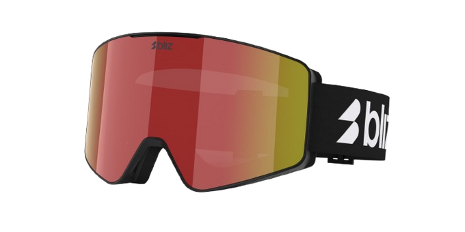 Lyžiarske okuliare Bliz G001 Matte Black Frame/Brown With Red Multi Lens - 2025/26