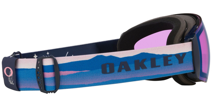 Lyžařské brýle Oakley Flight Deck Pro M Mikaela Shiffrin Sig/Prizm Snow Iced Iridium + Additional lens Prizm Snow Sapphire Iridium - 2025/26