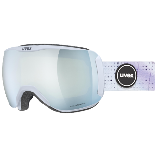 Lyžařské brýle Uvex Downhill 2100 We Cv Arctic Blue Matt White-Green - 2023/24