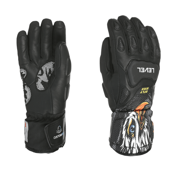 Lyžařské rukavice Level SQ JR CF pk Black - 2025/26