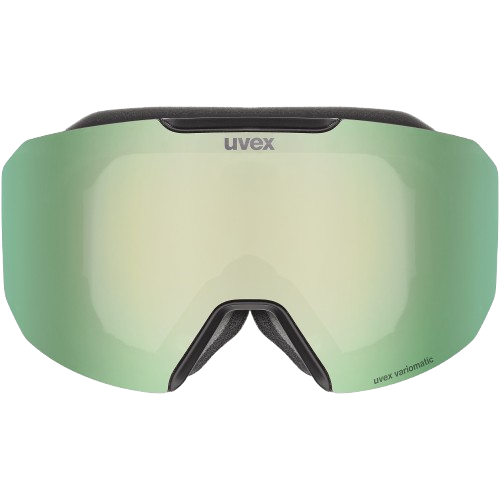 Lyžiarske okuliare Uvex Evidnt ATTRACT V Black Matt/Mirror Green + spare lens - 2025/26