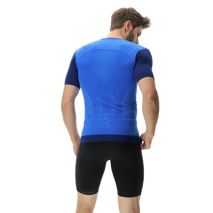 Běžecké tričko UYN Man Running PB42 OW Shirt SH_SL Strong Blue/Peacot