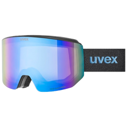 Lyžiarske okuliare Uvex lace ATTRACT FM Black Matt/Mirror Blue + spare lens - 2025/26