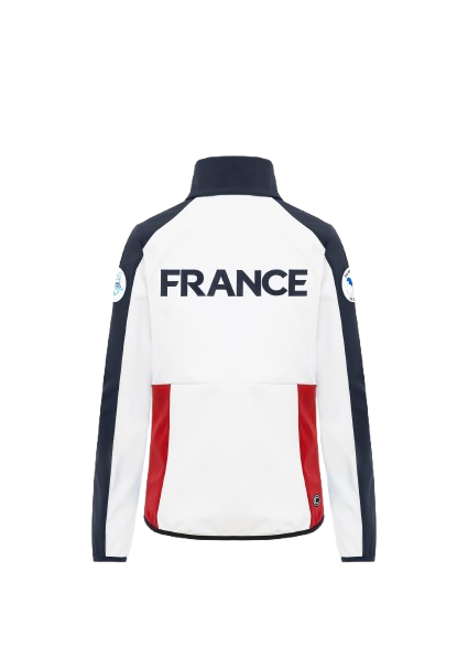 Dámský softshell Colmar Replica Softshell Jacket White/Navy/Bright Red - 2025/26