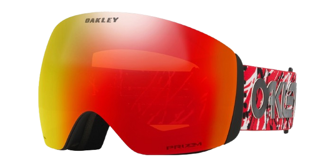 Lyžařské brýle Oakley Flight Deck L Red Eddie/Prizm Snow Torch Iridium - 2025/26