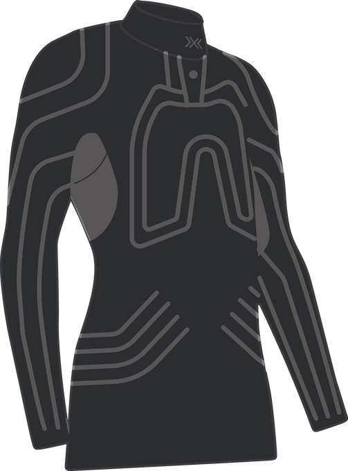 Funkčné tričko X-BIONIC® HEATLOOP SHIRT LS MEN BLACK - 2025/26