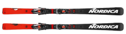 Sjezdové lyže Nordica Dobermann GSJ Plate + Master Race 10 TCX Black Flo Red - 2023/24