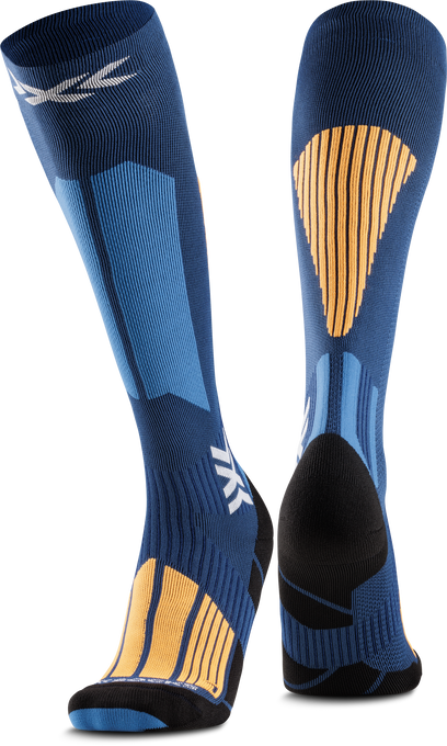 Lyžařské ponožky X-Socks Ski Perform OTC WMN X Marine/Orange - 2025/26