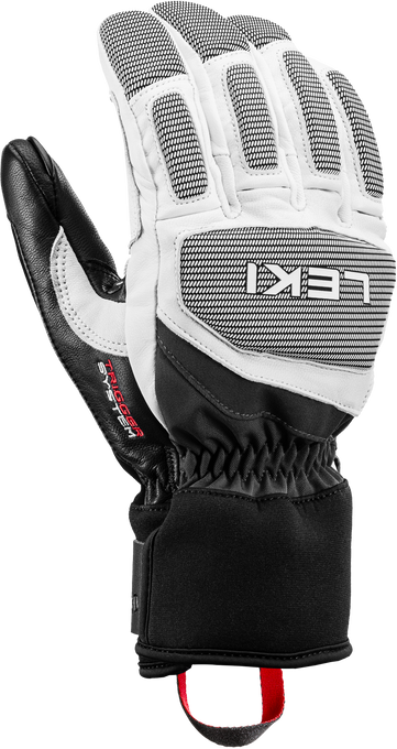 Lyžařské rukavice LEKI Griffin Pro 3D White/Black - 2025/26