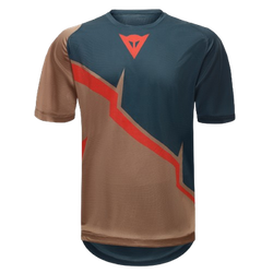 Cyklistický dres Dainese HgAER Jersey Ss Brown/Blue/Red 