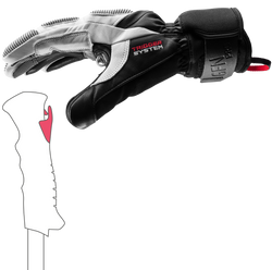 Lyžařské rukavice LEKI Griffin Pro 3D White/Black - 2025/26