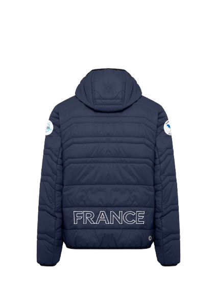 Pánská péřová bunda Colmar Replica Quilted Hoodie Jacket Navy/Rosso - 2025/26