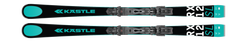 Zjazdové lyže Kastle RX12 SL + K12 TRI GW Full Black - 2025/26