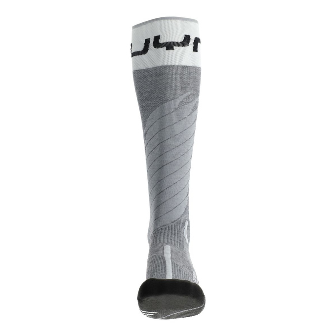 Lyžařské ponožky UYN Man Ski One Merino Socks Grey Melange/White - 2025/26