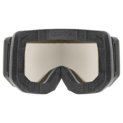 Lyžařské brýle Uvex lace ATTRACT FM Black Matt/Mirror Ice Blue + spare lens - 2025/26
