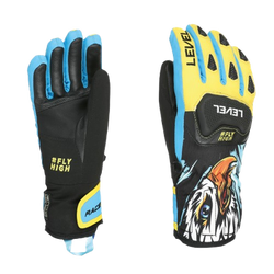 Lyžařské rukavice Level Race JR Yellow-Blue - 2025/26